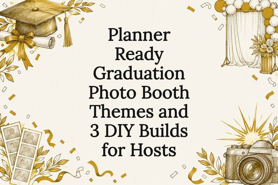 Planner Ready Graduation Photo Booth Themes and 3 DIY Builds for Hosts